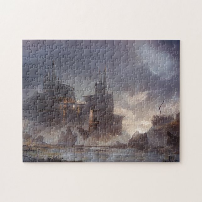 Puzzle Futura Fortaleza Agua Nubes Lluvia Naturaleza Scif (Horizontal)