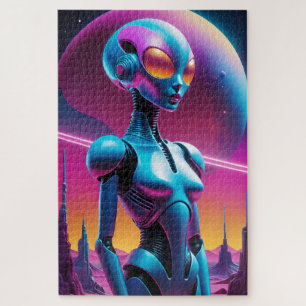 Puzzle Futurismo Retro Indeterminado - Arte Ken Gage