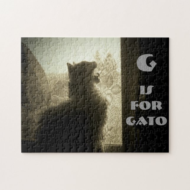 Puzzle G es para Gato (Horizontal)