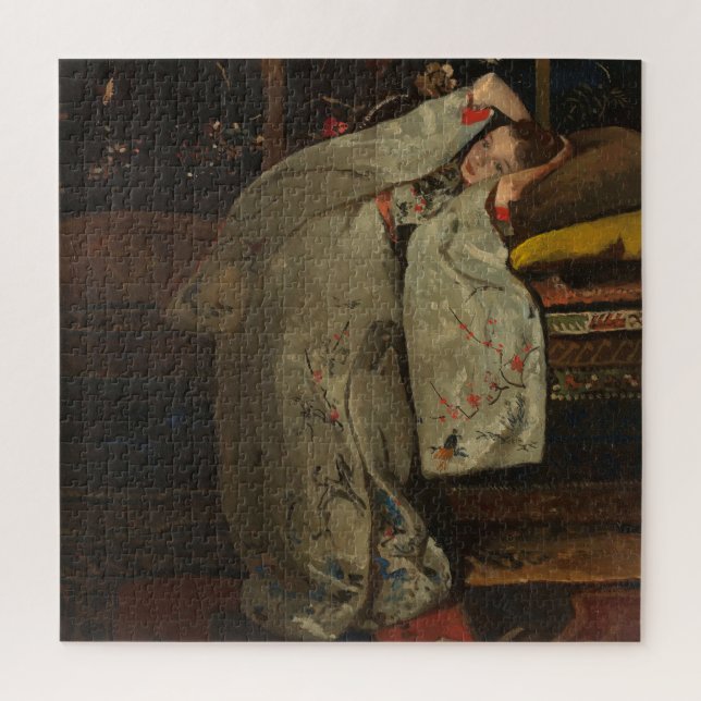 Puzzle G.H. Breitner, Chica en un Kimono Blanco - Bella A (Vertical)