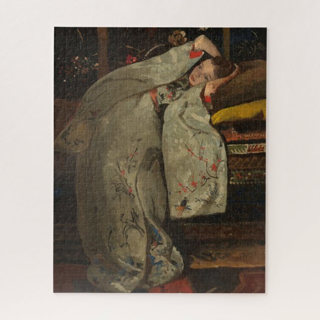 Puzzle G.H. Breitner, Chica en un Kimono Blanco - Bella A (Vertical)