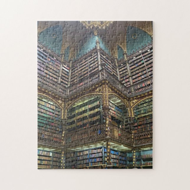 Puzzle Gabinete Real Portugués de Lectura, Río, Brasil (Vertical)