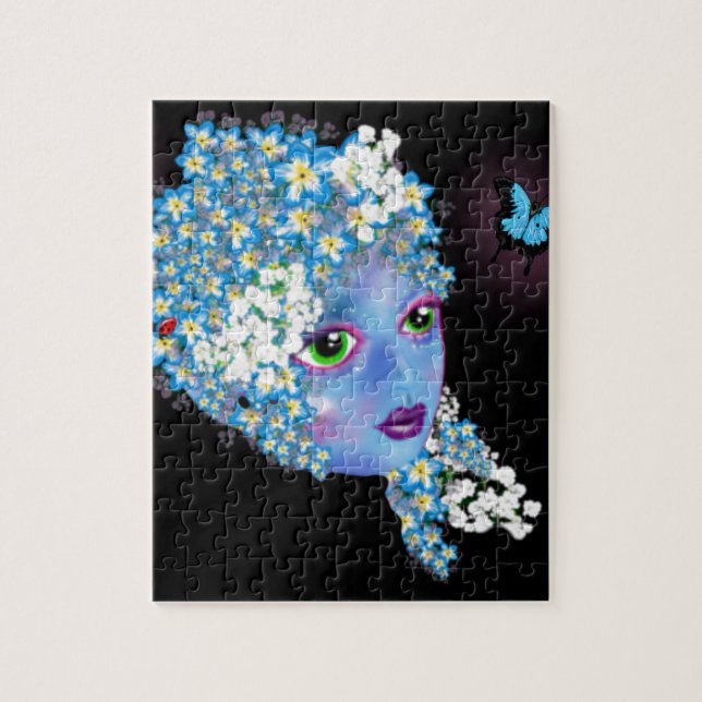 Puzzle Gaia Tierra Madre Pagan Fantasma Arte de LeahG (Vertical)