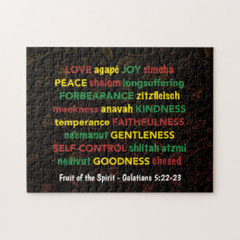 Puzzle GALATIANOS 5:22-23 Fruta del espíritu cristiano