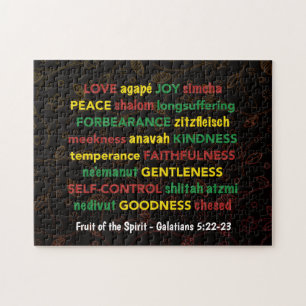 Puzzle GALATIANOS 5:22-23 Fruta del espíritu cristiano