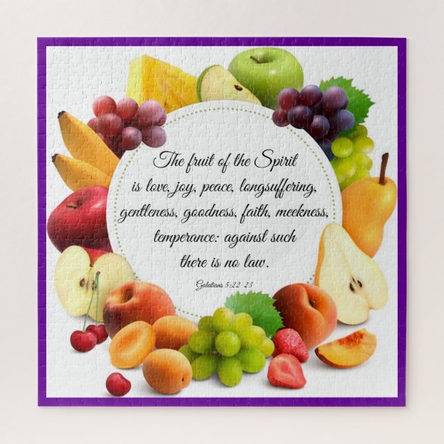 Puzzle Galatians 5:22-23 Poster (Vertical)