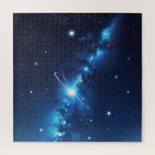Puzzle Galaxia celestial azul de estrellas