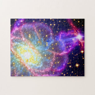Puzzle Galaxia cósmica colorida con noche Neon Starry