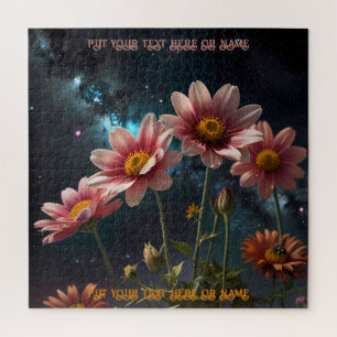 Puzzle Galaxia de flor cósmica y juegos de regalos Univer