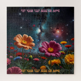 Puzzle Galaxia de flores coloridas y regalo universal