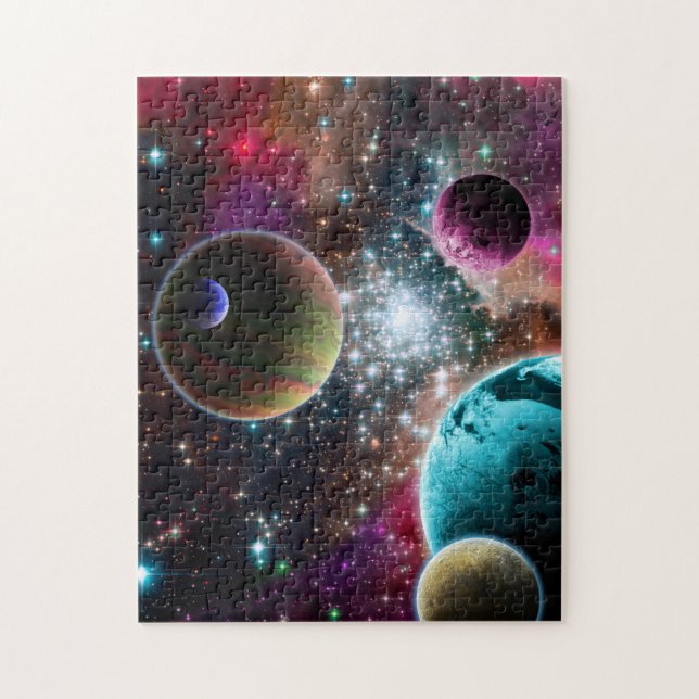 Puzzle Galaxia de las Estrellas de Planetas (Vertical)