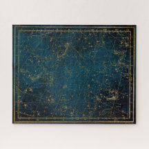 Galaxia dorada azul de la constelación de mapas es