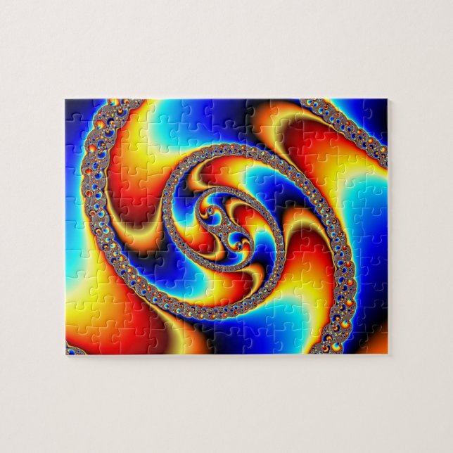 Puzzle Galaxia espiral - Arte fractal (Horizontal)