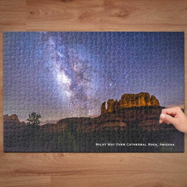 Puzzle Galaxia Vía Láctea sobre la roca de la catedral, A (Subido por el creador)