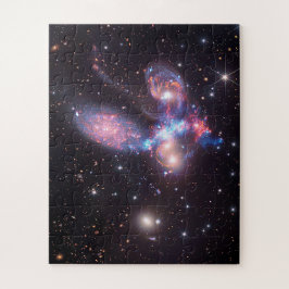 Puzzle Galaxias Quintet de Stephan | Hubble & JWST