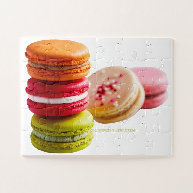 Puzzle Galletas de Macaroon de SlipperyJoe comida apilada (Horizontal)
