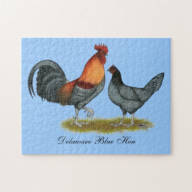 Puzzle Gallina Azul de Delaware (Horizontal)