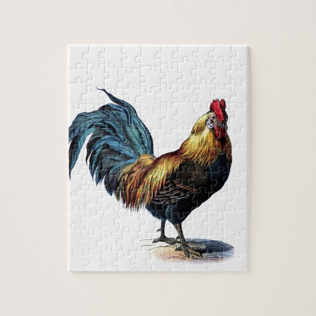 Puzzle Gallo del vintage (Vertical)