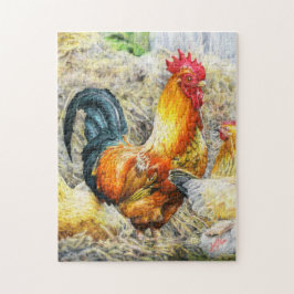 Puzzle Gallo orgulloso