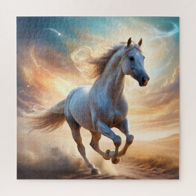 Puzzle Galope Celestial-El Caballo Soñado en Vuelo (Vertical)