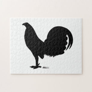 Puzzle Gamecock Rooster Silhouette