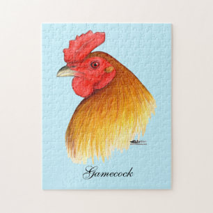 Puzzle Gamecock Stag Pea Comb