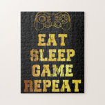 Puzzle Gamer Gift | Eat Sleep Game Repeats<br><div class="desc">Gamer Gift | Eat Sleep Game Repeats</div>