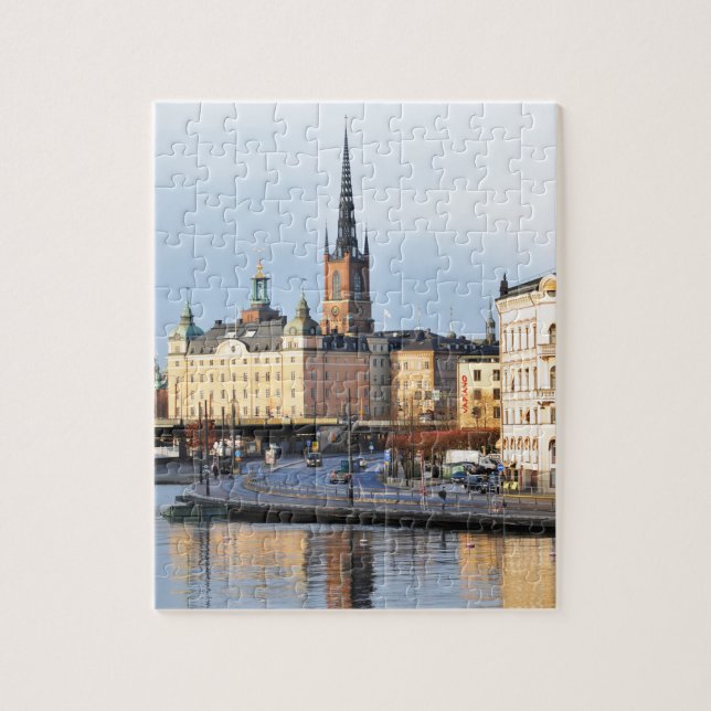 Puzzle Gamla Stan en Estocolmo, Suecia (Vertical)
