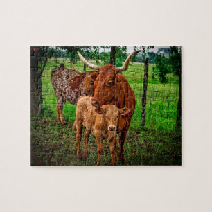 Puzzle Ganado de cuernos largos Texas