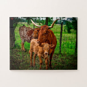 Puzzle Ganado de cuernos largos Texas