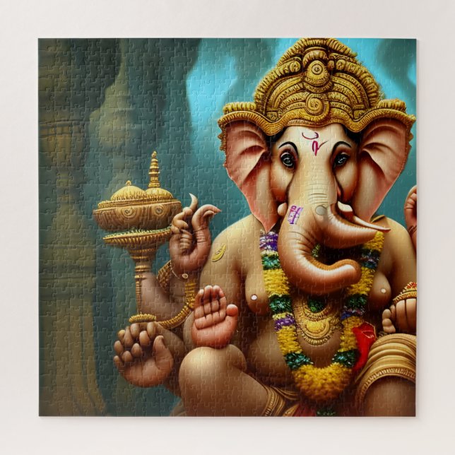 Puzzle Ganesh se toma un selfie (Vertical)