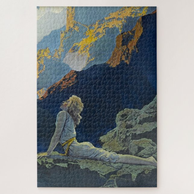 Puzzle Gansos salvajes por Maxfield Parrish (Vertical)