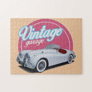 Puzzle Garaje Jaguar del vintage