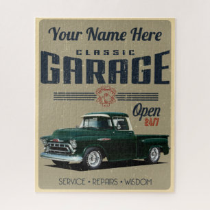 Puzzle Garaje para camiones personalizado de 1957
