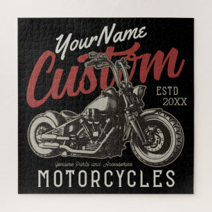 Puzzle Garaje para motociclistas Rebel Cruiser Personaliz