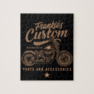 Puzzle Garaje personalizado de motocicletas Bobber para m