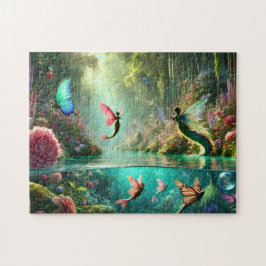 Puzzle Garden of Lost Tails Butterfly Winged Mermaid