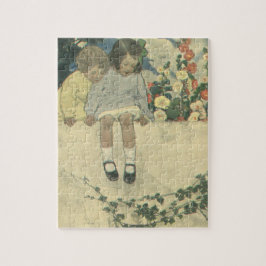 Puzzle Garden Wall Jessie Willcox Smith, Niños Vintage