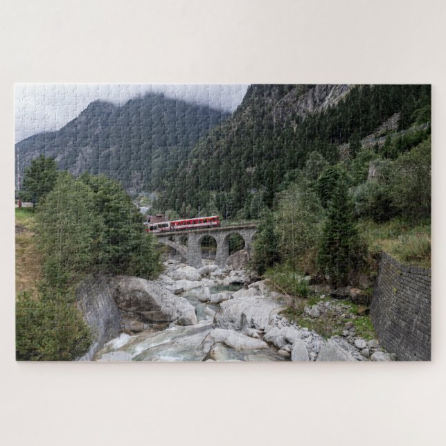 Puzzle Garganta de Schöllenen (alemán: Schöllenenschlucht (Horizontal)