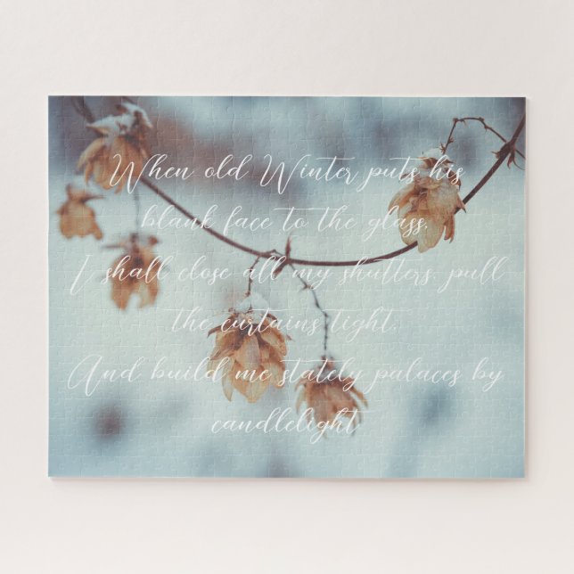 Puzzle Garland seco y hueco de nieve (Horizontal)