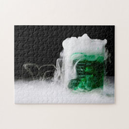 Puzzle Gas para el vaso de expansión de fluido verde
