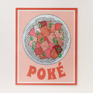 Puzzle Gastronomía hawaiana Ahi Tuna Poké Bowl Hawaii Com