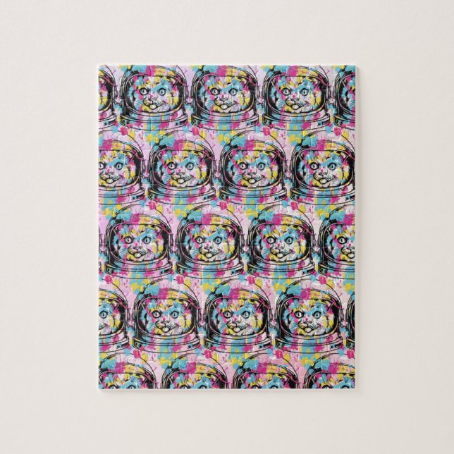 Puzzle Gata Astronauta (Vertical)