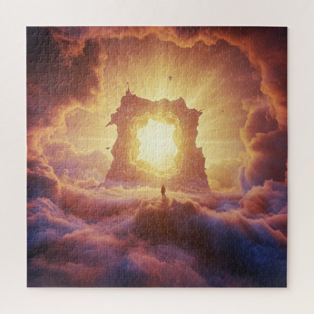 Puzzle Gates nublados celestialmente esperan a acercarse  (Vertical)