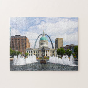 Puzzle Gateway Arch Kiener Plaza.