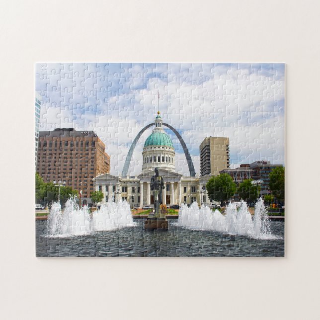 Puzzle Gateway Arch Kiener Plaza. (Horizontal)