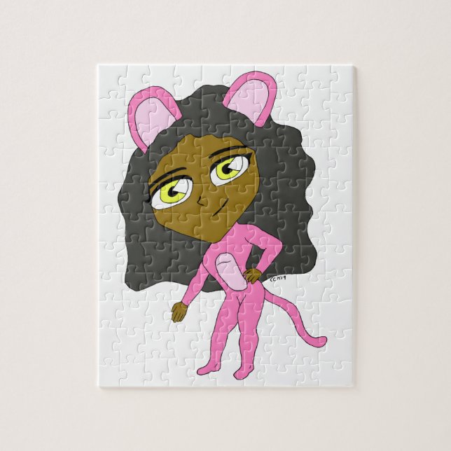 Puzzle gatita rosa     (Vertical)