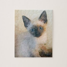 Puzzle Gatito cutáneo siamés
