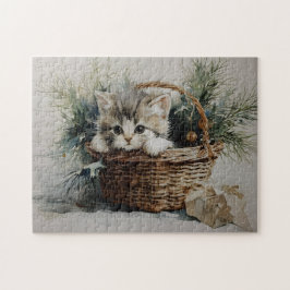 Puzzle Gatito de Navidad