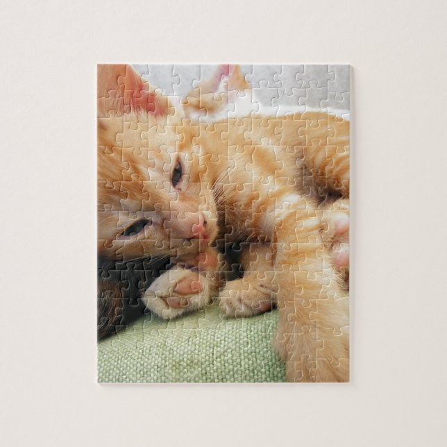 Puzzle Gatito de tigre mate (Vertical)